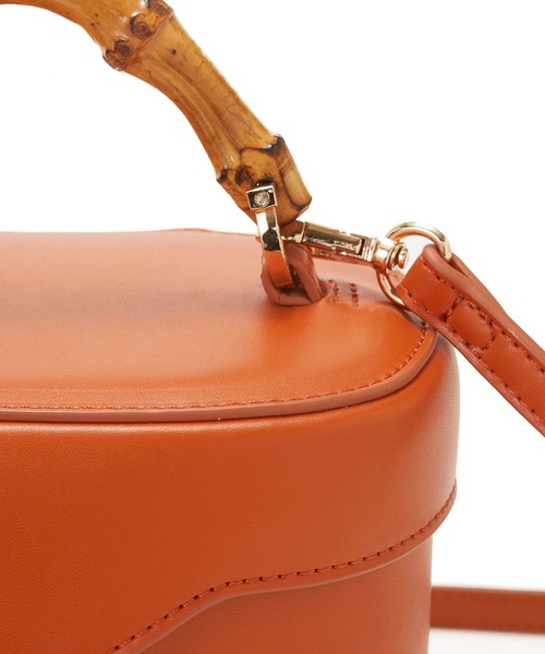 TREASURE TOPKAPI（トレジャートプカピ）の「【雑誌掲載】【TREASURE TOPKAPI】 バンブーハンドル クラシック バニティ バッグ（ハンドバッグ・レディース・オレンジ/ブラウン/ブラック・FREE）」の11枚目の写真