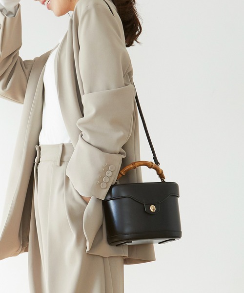 TREASURE TOPKAPI（トレジャートプカピ）の「【雑誌掲載】【TREASURE TOPKAPI】 バンブーハンドル クラシック バニティ バッグ（ハンドバッグ・レディース・オレンジ/ブラウン/ブラック・FREE）」の21枚目の写真