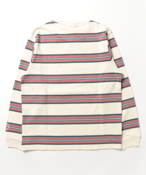 チチカカ(チチカカ)の「マルチボーダープルオーバー【ユニセックス】(Tシャツ/カットソー・メンズ・ホワイト/グリーン/グレー・FREE)」の6枚目の写真