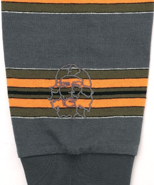 チチカカ(チチカカ)の「マルチボーダープルオーバー【ユニセックス】(Tシャツ/カットソー・メンズ・ホワイト/グリーン/グレー・FREE)」の8枚目の写真