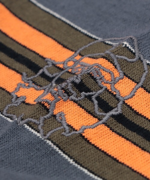 チチカカ(チチカカ)の「マルチボーダープルオーバー【ユニセックス】(Tシャツ/カットソー・メンズ・ホワイト/グリーン/グレー・FREE)」の10枚目の写真