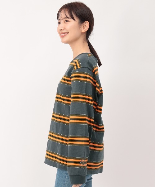 チチカカ(チチカカ)の「マルチボーダープルオーバー【ユニセックス】(Tシャツ/カットソー・メンズ・ホワイト/グリーン/グレー・FREE)」の12枚目の写真