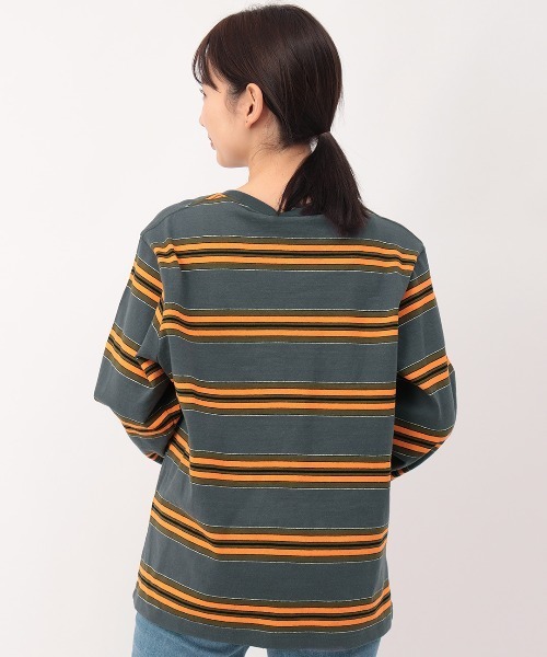 チチカカ(チチカカ)の「マルチボーダープルオーバー【ユニセックス】(Tシャツ/カットソー・メンズ・ホワイト/グリーン/グレー・FREE)」の17枚目の写真