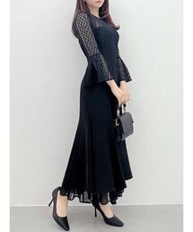 RESEXXY | 総レースフレアマーメイドワンピース(ドレス)