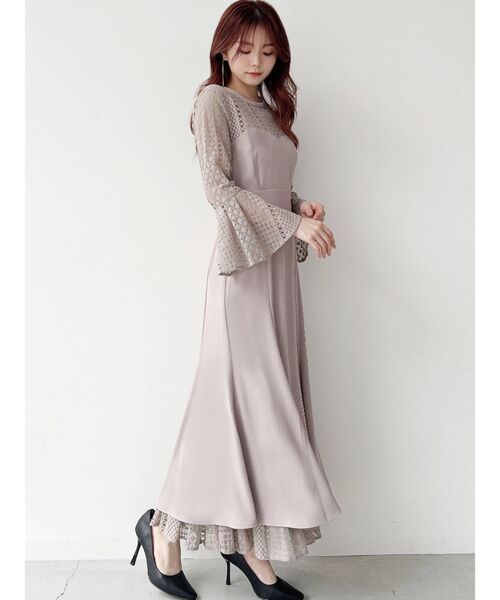 RESEXXY(リゼクシー)の「総レースフレアマーメイドワンピース(ドレス・レディース・ピンク/ブラック/ブルー・FREE)」の19枚目の写真