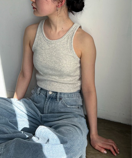 feepur（フェピュール）の「カップ付きアメスリタンク（タンクトップ・レディース・ブラック/オリーブ/ホワイト/オートミール・MEDIUM）」の3枚目の写真