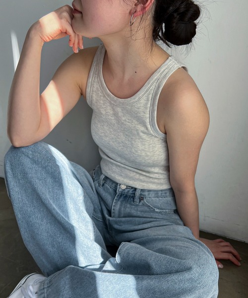 feepur（フェピュール）の「カップ付きアメスリタンク（タンクトップ・レディース・ブラック/オリーブ/ホワイト/オートミール・MEDIUM）」の17枚目の写真