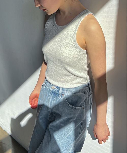 feepur（フェピュール）の「カップ付きアメスリタンク（タンクトップ・レディース・ブラック/オリーブ/ホワイト/オートミール・MEDIUM）」の5枚目の写真