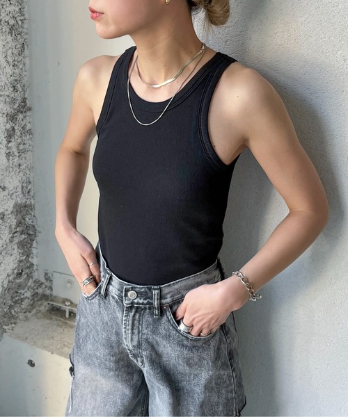 feepur（フェピュール）の「カップ付きアメスリタンク（タンクトップ・レディース・ブラック/オリーブ/ホワイト/オートミール・MEDIUM）」の15枚目の写真