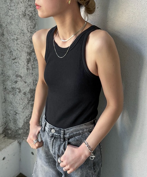 feepur（フェピュール）の「カップ付きアメスリタンク（タンクトップ・レディース・ブラック/オリーブ/ホワイト/オートミール・MEDIUM）」の19枚目の写真