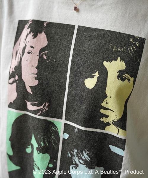 GOOD ROCK SPEED(グッドロックスピード)の「GOOD ROCK SPEED (グッドロックスピード) THE BEATLES ビートルズ Tシャツ/23BTL006W(ユニセックス)(Tシャツ/カットソー・レディース・ホワイト・M)」の3枚目の写真