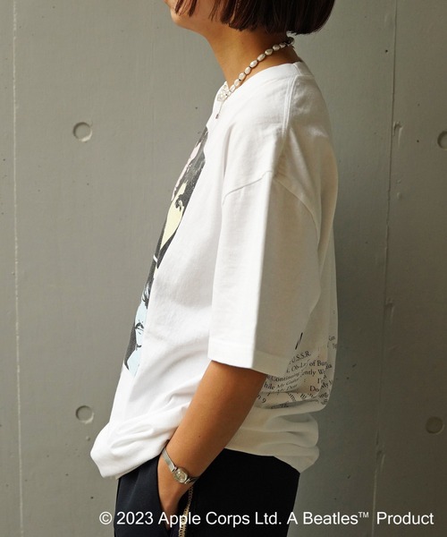 GOOD ROCK SPEED(グッドロックスピード)の「GOOD ROCK SPEED (グッドロックスピード) THE BEATLES ビートルズ Tシャツ/23BTL006W(ユニセックス)(Tシャツ/カットソー・レディース・ホワイト・M)」の4枚目の写真