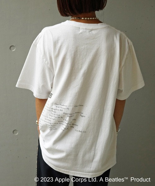 GOOD ROCK SPEED(グッドロックスピード)の「GOOD ROCK SPEED (グッドロックスピード) THE BEATLES ビートルズ Tシャツ/23BTL006W(ユニセックス)(Tシャツ/カットソー・レディース・ホワイト・M)」の5枚目の写真