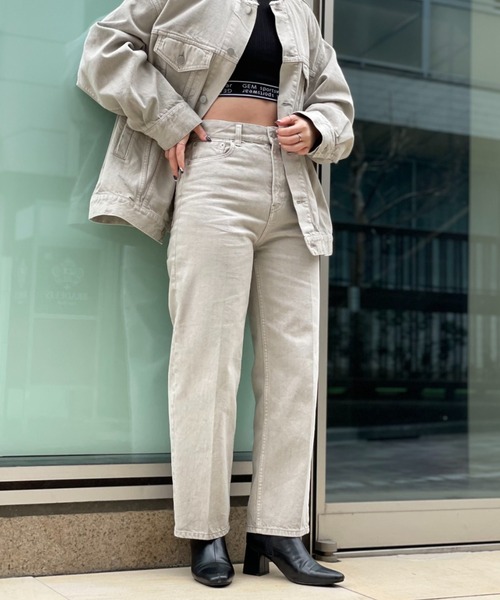 CIAOPANIC（チャオパニック）の「【ai no de/アイノデ】KURASHIKI ストレートデニムパンツ（デニムパンツ・レディース・グレー・SMALL/MEDIUM）」の13枚目の写真