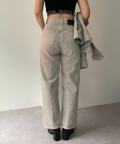 CIAOPANIC（チャオパニック）の「【ai no de/アイノデ】KURASHIKI ストレートデニムパンツ（デニムパンツ・レディース・グレー・SMALL/MEDIUM）」の18枚目の写真