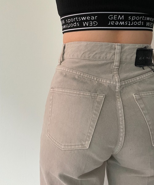 CIAOPANIC（チャオパニック）の「【ai no de/アイノデ】KURASHIKI ストレートデニムパンツ（デニムパンツ・レディース・グレー・SMALL/MEDIUM）」の21枚目の写真