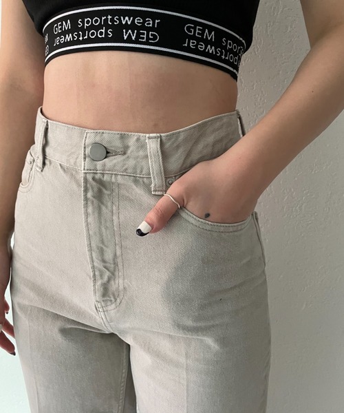 CIAOPANIC（チャオパニック）の「【ai no de/アイノデ】KURASHIKI ストレートデニムパンツ（デニムパンツ・レディース・グレー・SMALL/MEDIUM）」の20枚目の写真