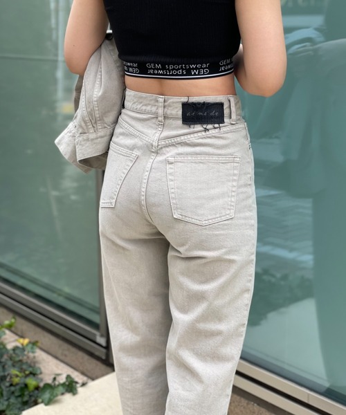 CIAOPANIC（チャオパニック）の「【ai no de/アイノデ】KURASHIKI ストレートデニムパンツ（デニムパンツ・レディース・グレー・SMALL/MEDIUM）」の14枚目の写真