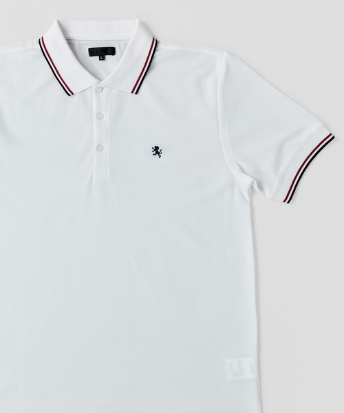 ADPOSION(アドポーション)の「吸汗速乾 T/C鹿の子ポロシャツ(ポロシャツ・メンズ・ホワイト系3/ホワイト系5/ブラック系2/ブラック系4/グリーン系1/ネイビー系2/ブルー/ホワイト系1/ホワイト系2/ネイビー系3/ブラウン/ホワイト系4/ブラック系1/ブラック系3/グリーン系2/ネイビー系1・MEDIUM/LARGE/X-LARGE)」の3枚目の写真