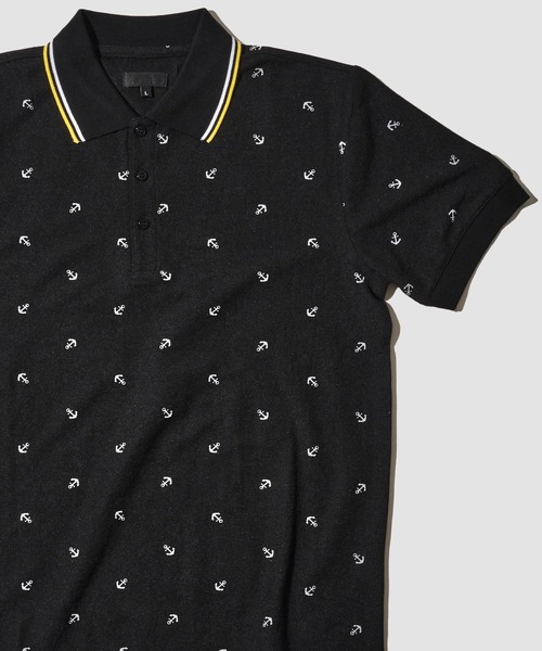 ADPOSION(アドポーション)の「吸汗速乾 T/C鹿の子ポロシャツ(ポロシャツ・メンズ・ホワイト系3/ホワイト系5/ブラック系2/ブラック系4/グリーン系1/ネイビー系2/ブルー/ホワイト系1/ホワイト系2/ネイビー系3/ブラウン/ホワイト系4/ブラック系1/ブラック系3/グリーン系2/ネイビー系1・MEDIUM/LARGE/X-LARGE)」の10枚目の写真