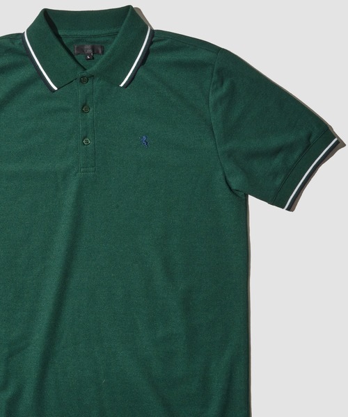 ADPOSION(アドポーション)の「吸汗速乾 T/C鹿の子ポロシャツ(ポロシャツ・メンズ・ホワイト系3/ホワイト系5/ブラック系2/ブラック系4/グリーン系1/ネイビー系2/ブルー/ホワイト系1/ホワイト系2/ネイビー系3/ブラウン/ホワイト系4/ブラック系1/ブラック系3/グリーン系2/ネイビー系1・MEDIUM/LARGE/X-LARGE)」の12枚目の写真