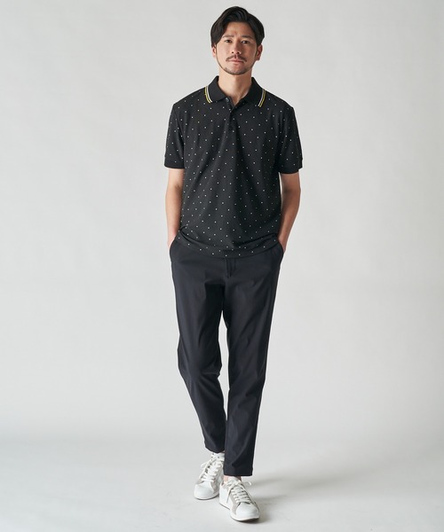 ADPOSION(アドポーション)の「吸汗速乾 T/C鹿の子ポロシャツ(ポロシャツ・メンズ・ホワイト系3/ホワイト系5/ブラック系2/ブラック系4/グリーン系1/ネイビー系2/ブルー/ホワイト系1/ホワイト系2/ネイビー系3/ブラウン/ホワイト系4/ブラック系1/ブラック系3/グリーン系2/ネイビー系1・MEDIUM/LARGE/X-LARGE)」の17枚目の写真