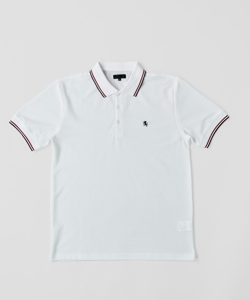 ADPOSION(アドポーション)の「吸汗速乾 T/C鹿の子ポロシャツ(ポロシャツ・メンズ・ホワイト系3/ホワイト系5/ブラック系2/ブラック系4/グリーン系1/ネイビー系2/ブルー/ホワイト系1/ホワイト系2/ネイビー系3/ブラウン/ホワイト系4/ブラック系1/ブラック系3/グリーン系2/ネイビー系1・MEDIUM/LARGE/X-LARGE)」の20枚目の写真