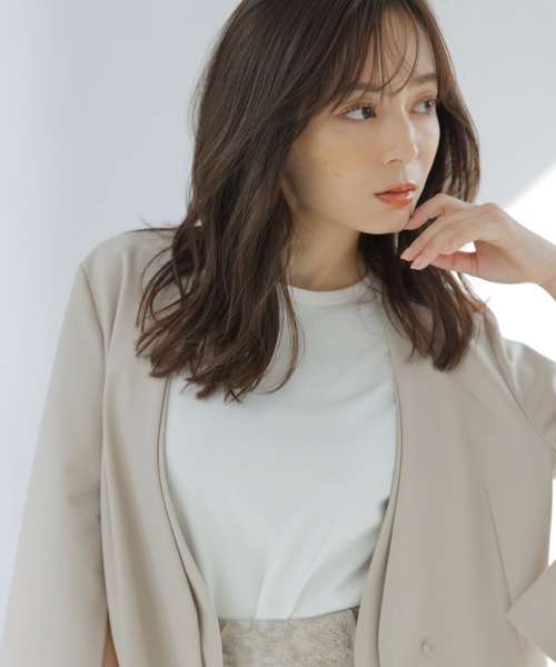 スリムフィットTシャツ（Tシャツ/カットソー）｜anuans（アニュアンス