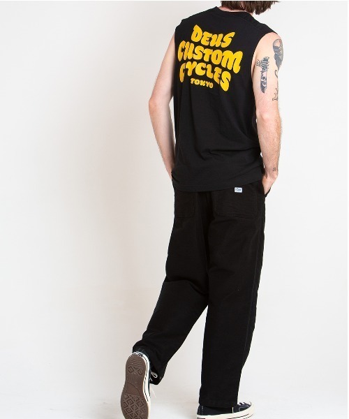 DEUS EX MACHINA（デウスエクスマキナ）の「BUBBLE UP MUSCLE（タンクトップ・メンズ・オフホワイト/ブラック・LARGE/SMALL/MEDIUM）」の4枚目の写真