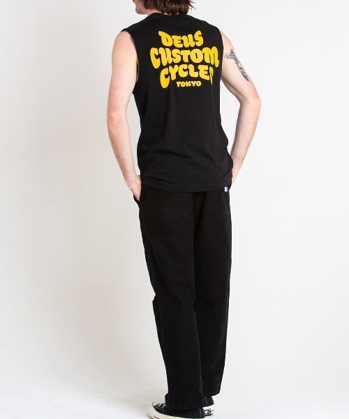 DEUS EX MACHINA（デウスエクスマキナ）の「BUBBLE UP MUSCLE（タンクトップ・メンズ・オフホワイト/ブラック・LARGE/SMALL/MEDIUM）」の5枚目の写真