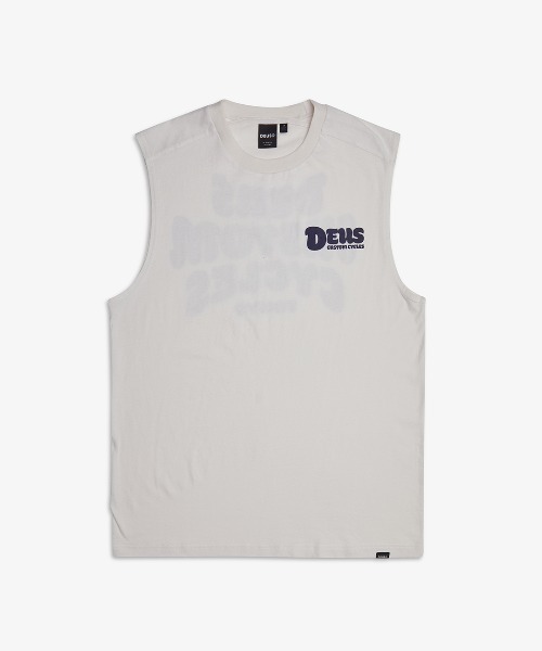 DEUS EX MACHINA（デウスエクスマキナ）の「BUBBLE UP MUSCLE（タンクトップ・メンズ・オフホワイト/ブラック・LARGE/SMALL/MEDIUM）」の10枚目の写真