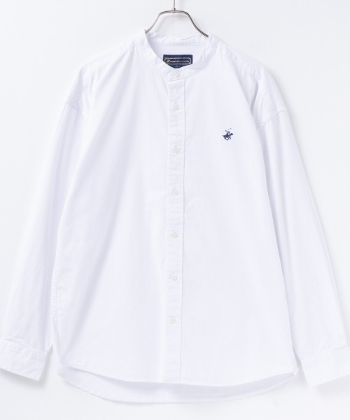 BEVERLY HILLS POLO CLUB(ビバリーヒルズポロクラブ)の「BEVERLY HILLS POLO CLUB ビバリーヒルズポロクラブ バンドカラーシャツ(シャツ/ブラウス・メンズ・ブルー/ネイビー/ホワイト/チャコール・M/XL/L)」の6枚目の写真