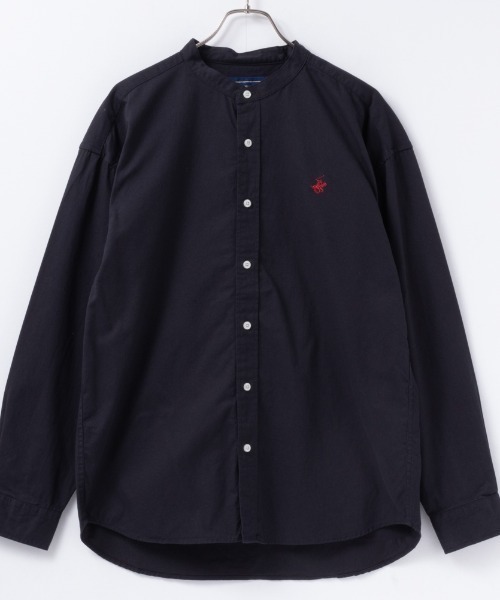 BEVERLY HILLS POLO CLUB(ビバリーヒルズポロクラブ)の「BEVERLY HILLS POLO CLUB ビバリーヒルズポロクラブ バンドカラーシャツ(シャツ/ブラウス・メンズ・ブルー/ネイビー/ホワイト/チャコール・M/XL/L)」の7枚目の写真