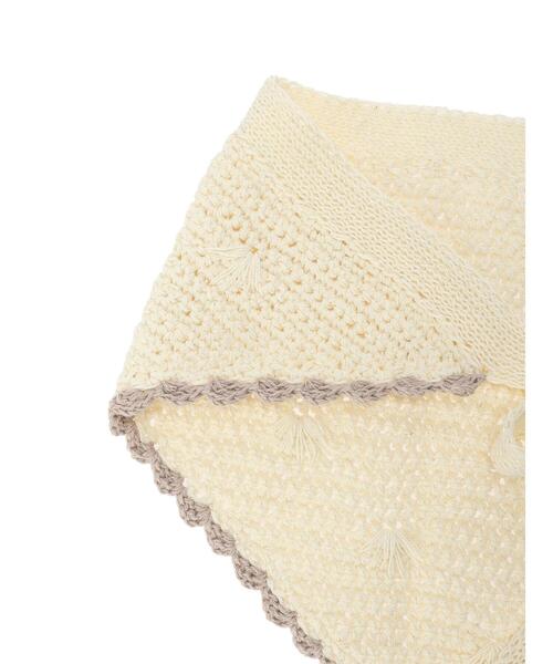 Samansa Mos2（サマンサ モスモス）の「飛び刺繍かぎ針スカーフ（ストール/ショール・レディース・モカ/キナリ・ﾌﾘ-）」の15枚目の写真