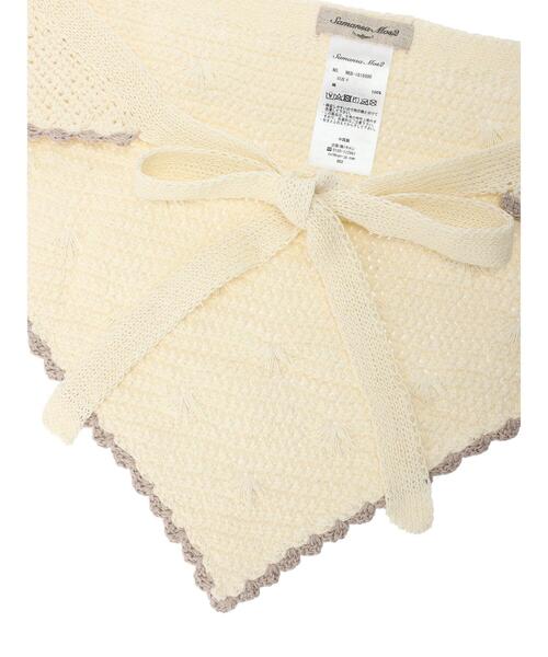 Samansa Mos2（サマンサ モスモス）の「飛び刺繍かぎ針スカーフ（ストール/ショール・レディース・モカ/キナリ・ﾌﾘ-）」の16枚目の写真