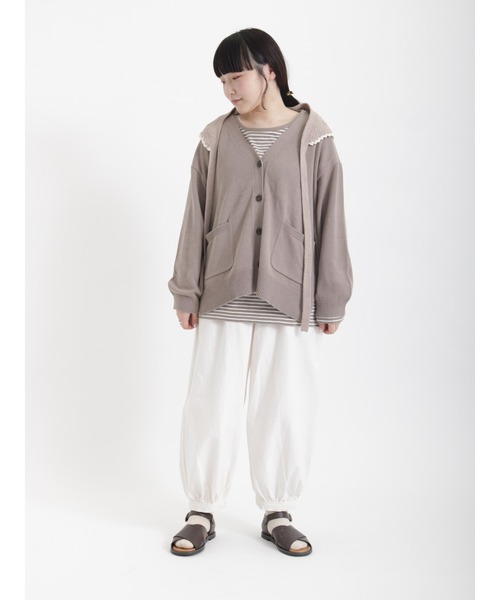 Samansa Mos2（サマンサ モスモス）の「飛び刺繍かぎ針スカーフ（ストール/ショール・レディース・モカ/キナリ・ﾌﾘ-）」の4枚目の写真