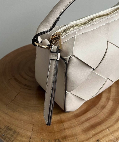 CAPRICIEUX LE'MAGE(カプリシューレマージュ)の「メッシュボストンバッグ(ハンドバッグ・レディース・ブラック/ホワイト/ブラウン・FREE)」の11枚目の写真