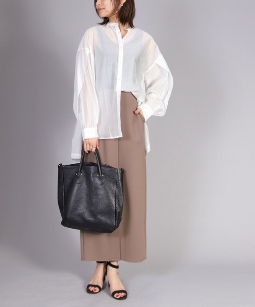 TITE IN THE STORE（ティテ　インザ　ストア）の「ソフトダンボールタイトスカート（スカート・レディース・オフホワイト/ブラック/ブラウン・38）」の11枚目の写真