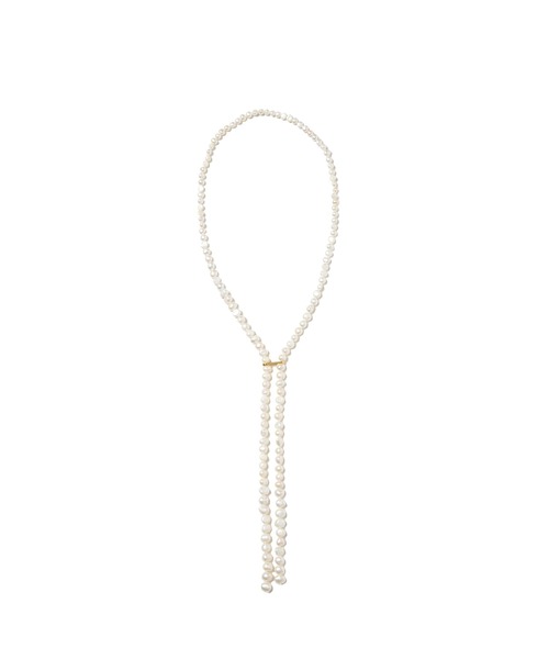 AMERICAN RAG CIE（アメリカンラグシー）の「EO long pearl necklace (100cm)（ネックレス・レディース・シルバー・FREE）」の2枚目の写真