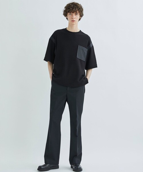th products(ティーエイチプロダクト)の「【th products/ティーエイチプロダクツ】Oversized Big Tee(Tシャツ/カットソー・メンズ・ホワイト/ブラック・1/2)」の9枚目の写真