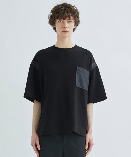th products(ティーエイチプロダクト)の「【th products/ティーエイチプロダクツ】Oversized Big Tee(Tシャツ/カットソー・メンズ・ホワイト/ブラック・1/2)」の4枚目の写真