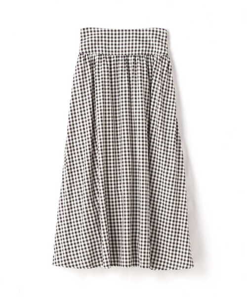 N.（N. Natural Beauty Basic）（エヌエヌナチュラルビューティーベーシック）の「【S Size Line】ギンガムギャザースカート（スカート・レディース・ブラック系その他・SMALL/MEDIUM）」の2枚目の写真