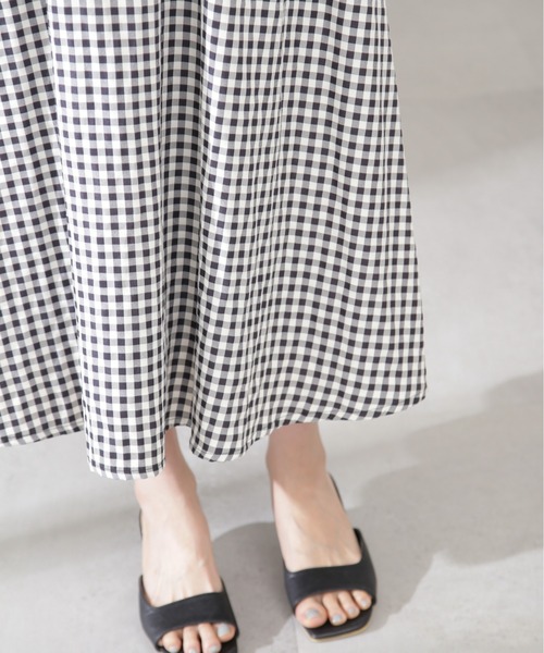 N.（N. Natural Beauty Basic）（エヌエヌナチュラルビューティーベーシック）の「【S Size Line】ギンガムギャザースカート（スカート・レディース・ブラック系その他・SMALL/MEDIUM）」の22枚目の写真