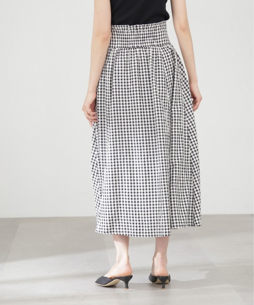 N.（N. Natural Beauty Basic）（エヌエヌナチュラルビューティーベーシック）の「【S Size Line】ギンガムギャザースカート（スカート・レディース・ブラック系その他・SMALL/MEDIUM）」の15枚目の写真