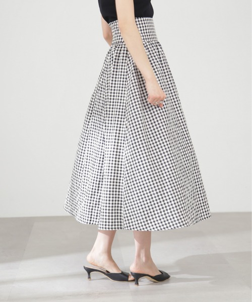 N.（N. Natural Beauty Basic）（エヌエヌナチュラルビューティーベーシック）の「【S Size Line】ギンガムギャザースカート（スカート・レディース・ブラック系その他・SMALL/MEDIUM）」の16枚目の写真