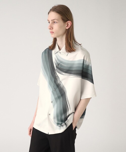 tk.TAKEO KIKUCHI（ティーケータケオキクチ）の「◆グラデカーブシャツ（シャツ/ブラウス・メンズ・ブラック系3/ネイビー系3/ライトグレー系3・01/02/03）」の12枚目の写真