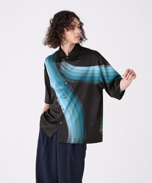 tk.TAKEO KIKUCHI（ティーケータケオキクチ）の「◆グラデカーブシャツ（シャツ/ブラウス・メンズ・ブラック系3/ネイビー系3/ライトグレー系3・01/02/03）」の20枚目の写真