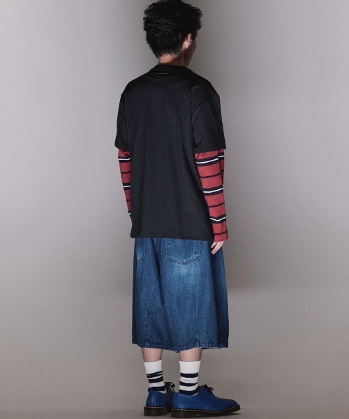 NICE GHOST CLUB（ナイスゴーストクラブ）の「A'GEM/9 × .kom『NICE GHOST CLUB/ナイスゴーストクラブ』CRYING SMILE TEE/クライング スマイルティーシャツ 半袖カットソー（Tシャツ/カットソー・レディース・ブラック/ホワイト・M/L/S）」の8枚目の写真