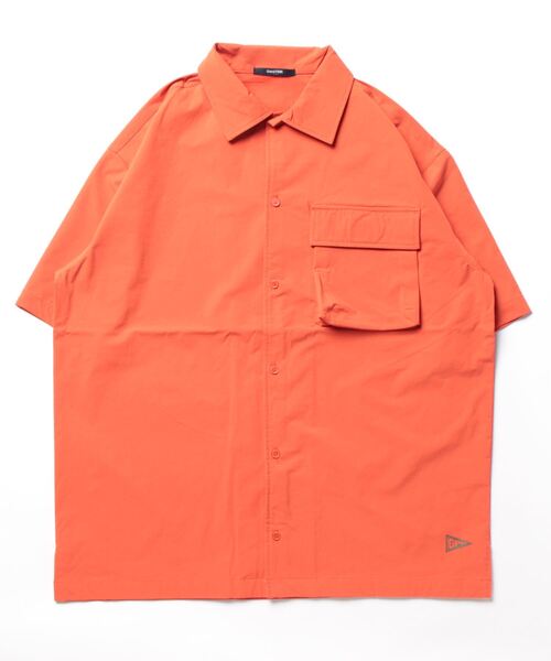 Grand PARK（グランドパーク）の「ソフトシェルオーバーシャツ（シャツ/ブラウス・メンズ・オレンジ/ライトグリーン/ベージュ/ネイビー・MEDIUM/LARGE）」の8枚目の写真