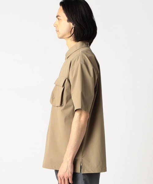 Grand PARK（グランドパーク）の「ソフトシェルオーバーシャツ（シャツ/ブラウス・メンズ・オレンジ/ライトグリーン/ベージュ/ネイビー・MEDIUM/LARGE）」の11枚目の写真